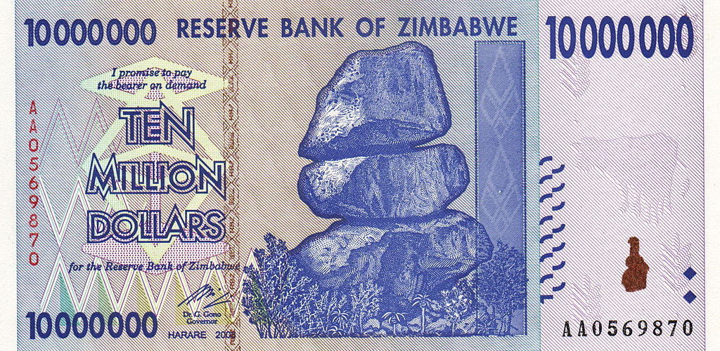 Factsheet Zimbabwe S Currency Through The Years ZimFact   10m 2008 