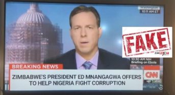 No, CNN did not report on Mnangagwa offering to help Nigeria. It’s a fake image