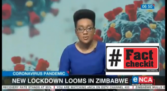 No, Zimbabwe’s COVID-19 cases have not been rising, as claimed by eNCA report