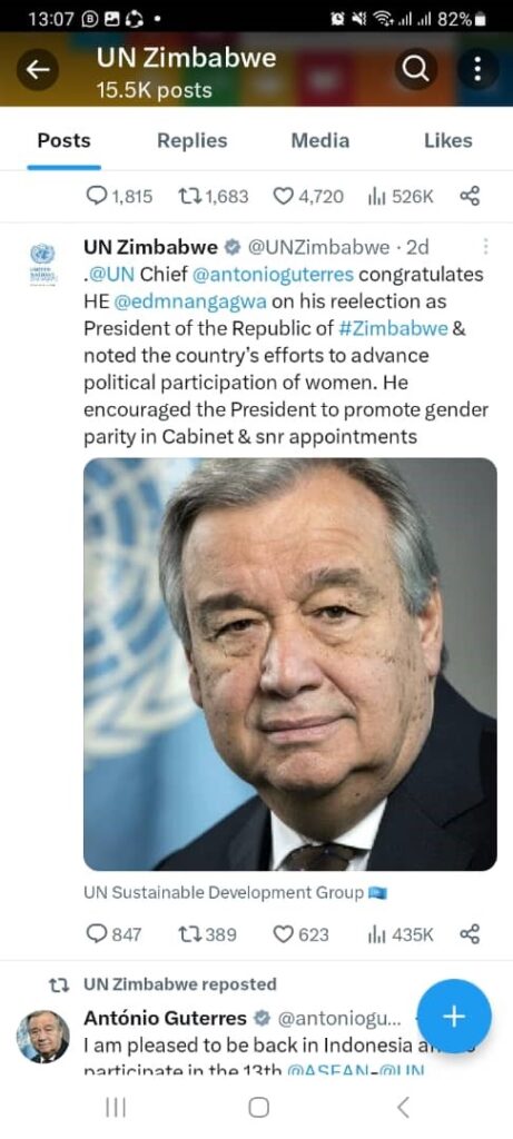 Fact check: Yes, UN Secretary-General congratulated Mnangagwa - ZimFact