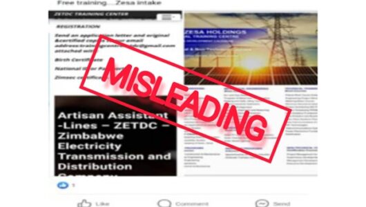 Fact Check: Misleading detail in social media post on ZESA training